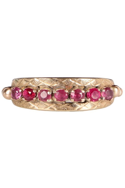 18k Yellow Gold Ruby Ring