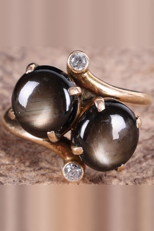 18k Gold Sapphire and Topaz Ring