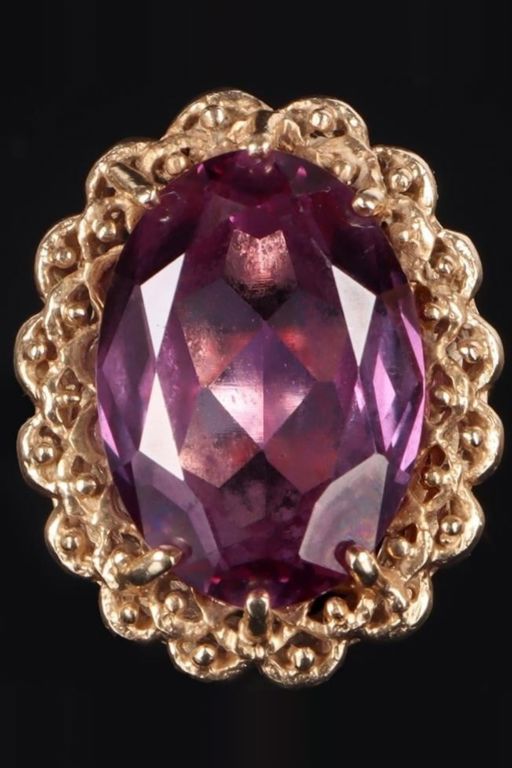 14k Yellow Gold Sapphire Ring