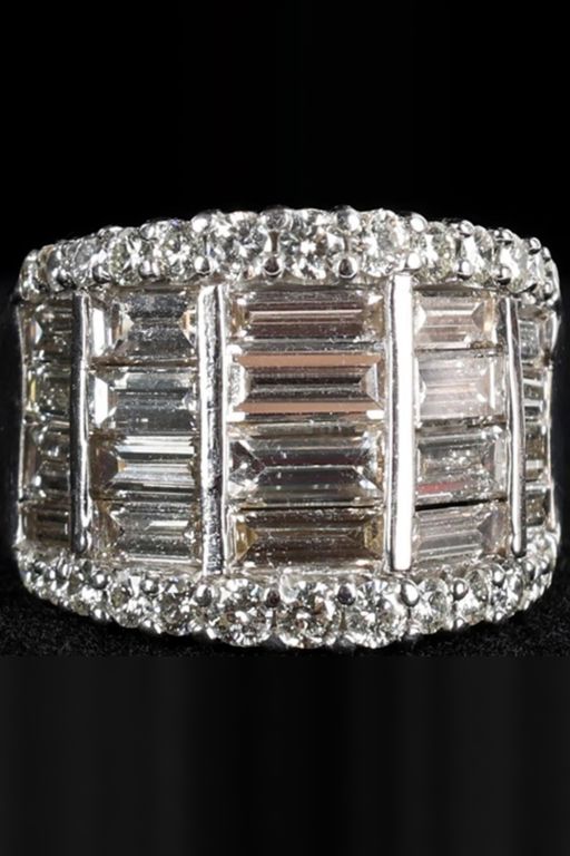 14k White Gold Diamond Ring