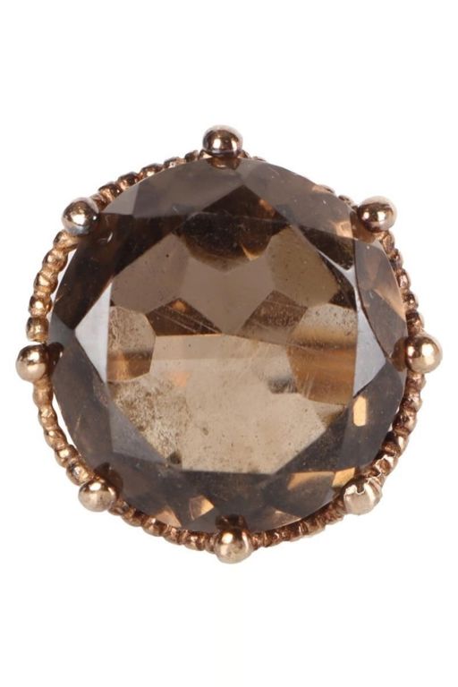 10k Yellow Gold Quartz Ring