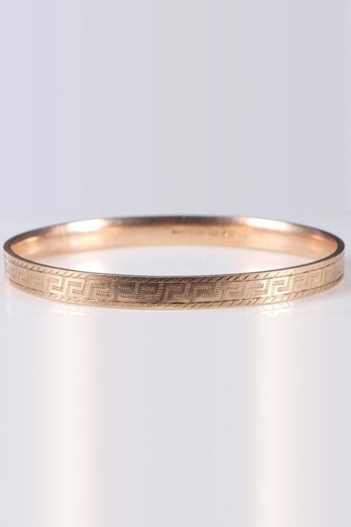 9k Rose Gold Bangle Bracelet