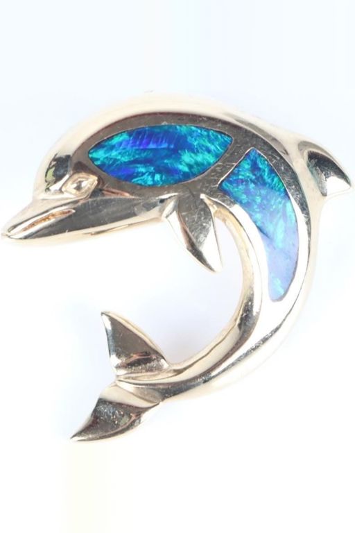 14k Gold Opal Pendant