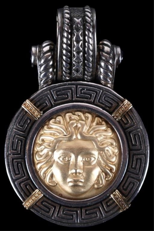 14k Gold and Sterling Silver Pendant