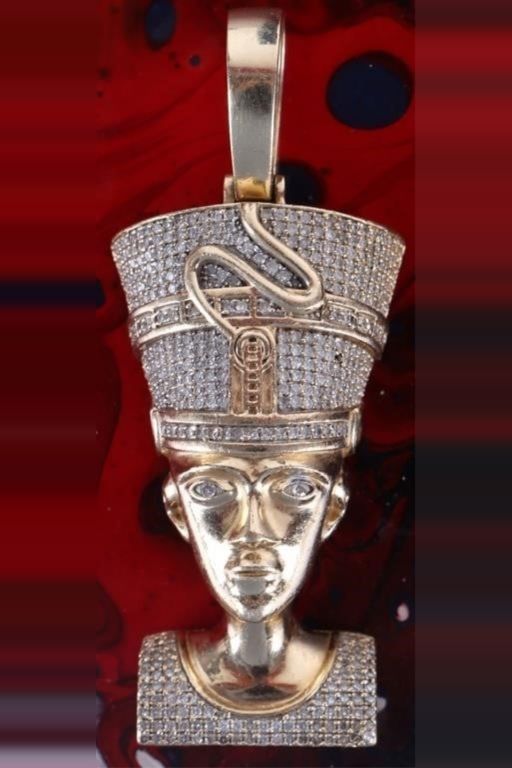 10k Yellow Gold Diamond Pendant