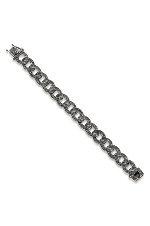 Sterling Silver Diamond Bracelet