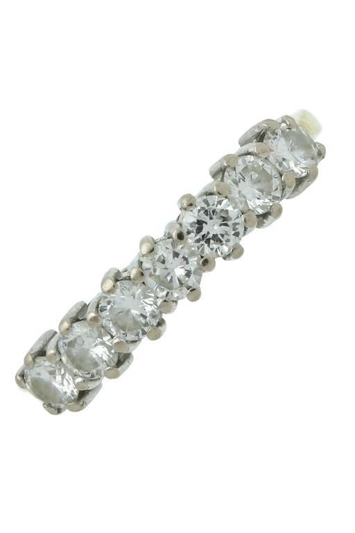 18k Yellow and White Gold Diamond Ring