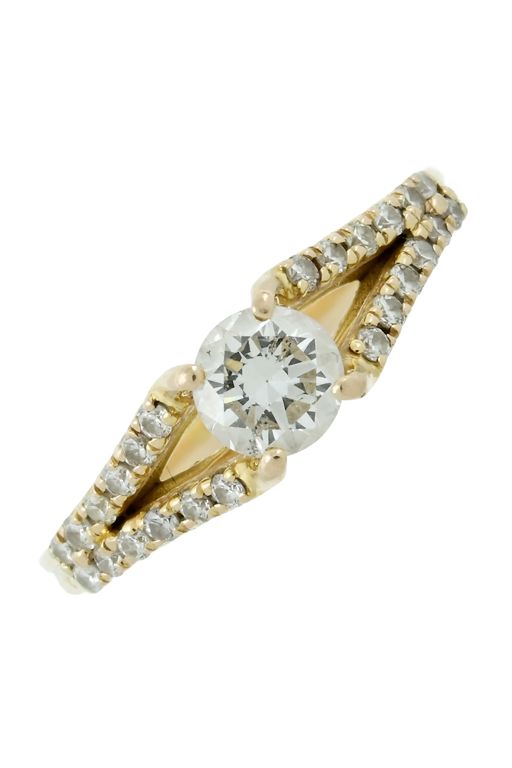 18k Yellow Gold Diamond Ring