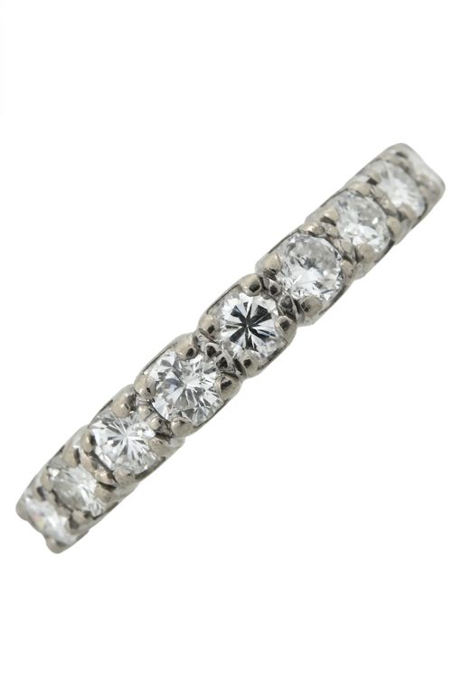 17-18k White Gold Diamond Eternity Ring