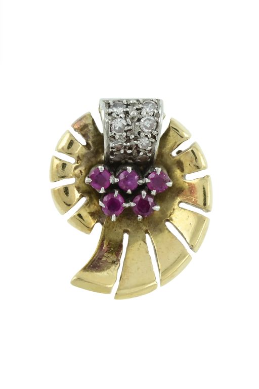 Ruby and Diamond Pendant