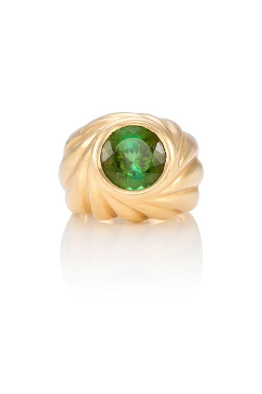 14k Gold Tourmaline Ring