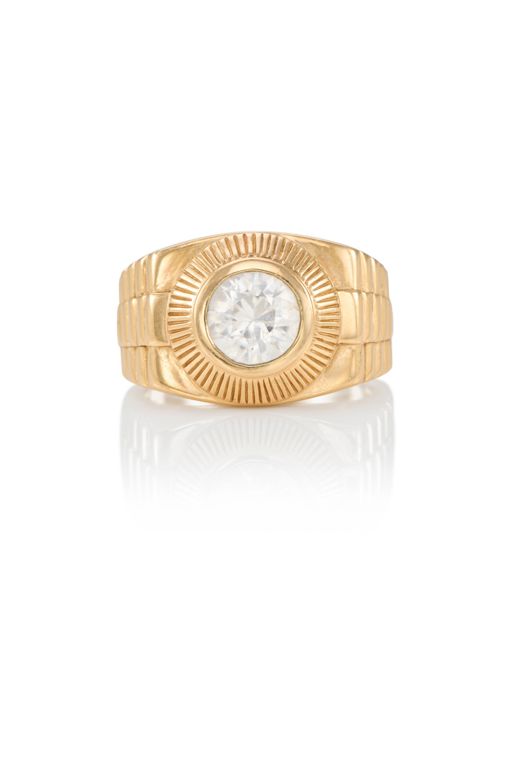 14k Gold Zircon Ring