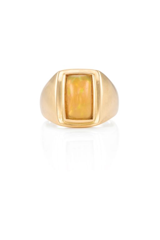 14k Yellow Gold Opal Ring