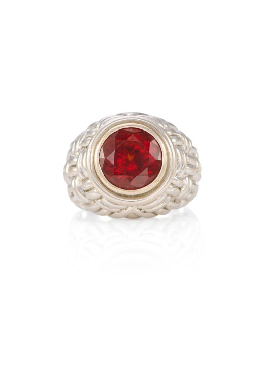 14k Gold Garnet Ring