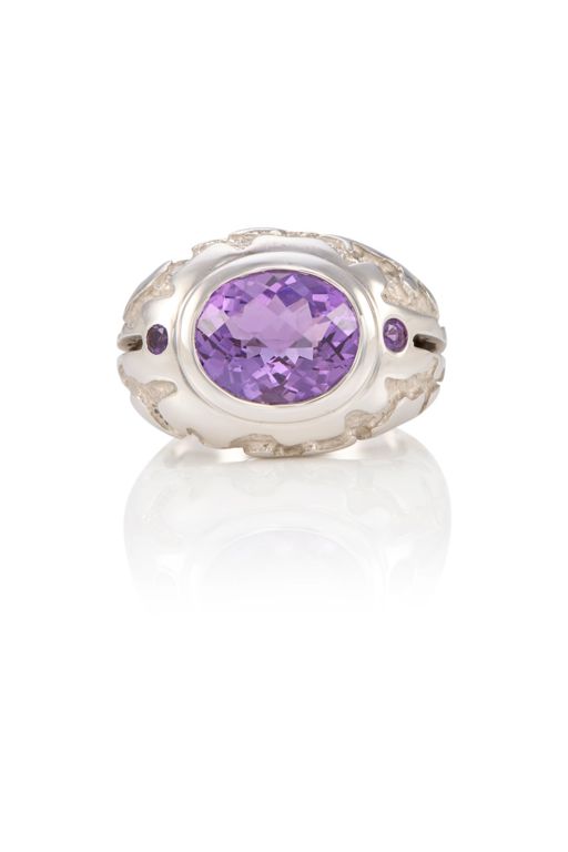 14k Gold Amethyst Ring