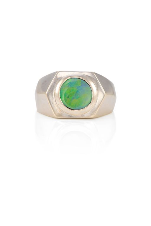 14k Gold Opal Ring