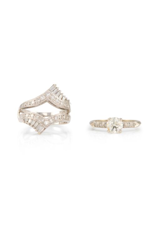 Two Gold Diamond Rings