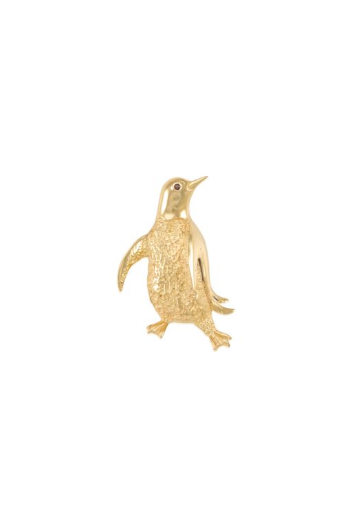 14k Gold Ruby Brooch