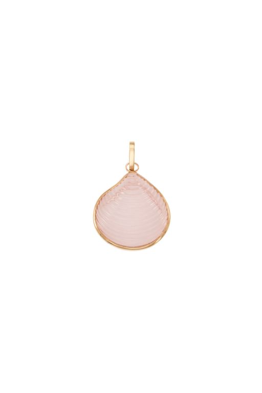 Gold Rose Quartz Pendant