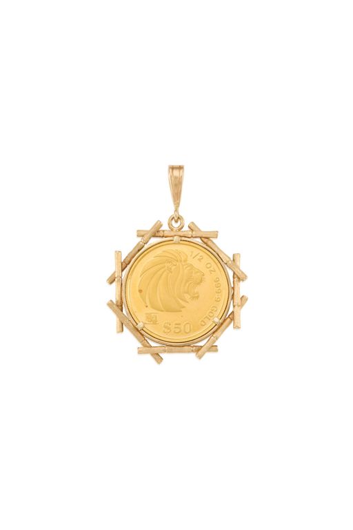 Gold Coin Pendant