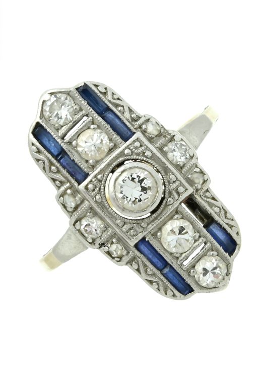 Sapphire and Diamond Dress Ring