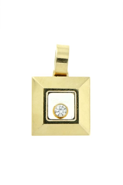 18k Yellow Gold Diamond Pendant