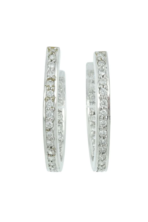 Diamond Hoop Earrings