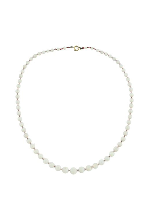 Opal and Paste Bead Necklace