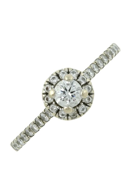 18k Gold Diamond Cluster Ring