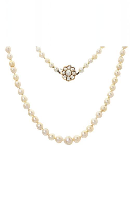 18k Gold Pearl Necklace