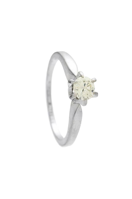 14k Gold Diamond Solitaire Ring