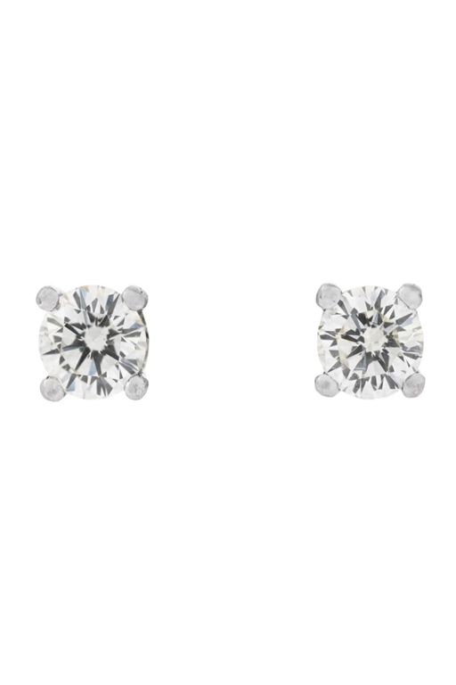 Pair of 18k Gold Diamond Earrings