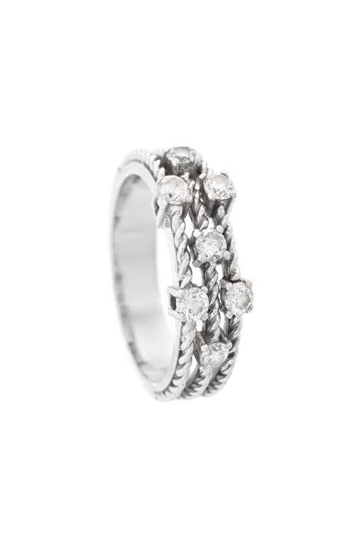 14k White Gold Diamond Ring