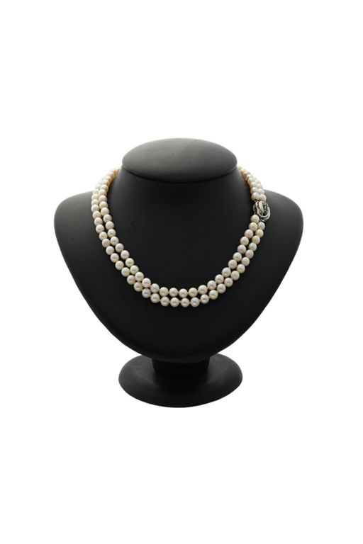 18k Gold Pearl and Emerald Necklace