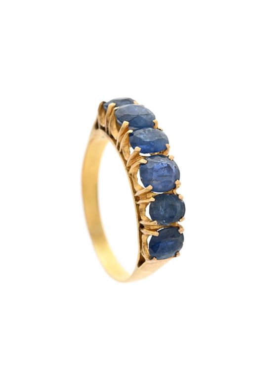 18k Gold Sapphire Ring