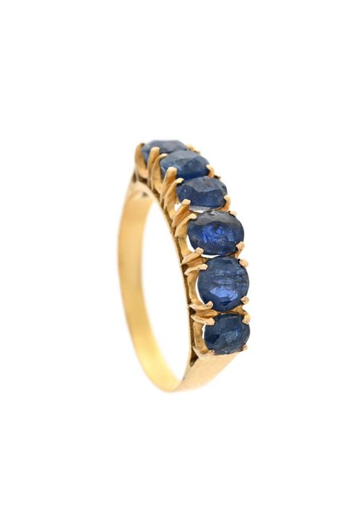 18k Gold Sapphire Ring