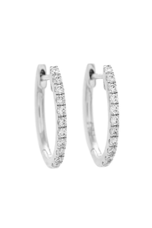 Pair of 18k Gold Diamond Earrings