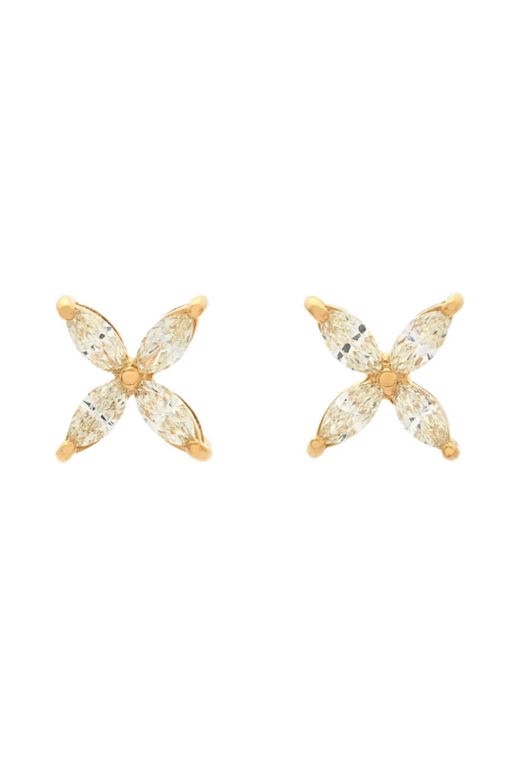 18k Gold Diamond Earrings
