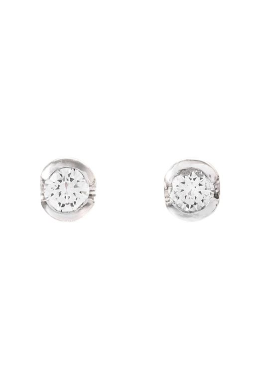 Pair of 18k Gold Diamond Earrings