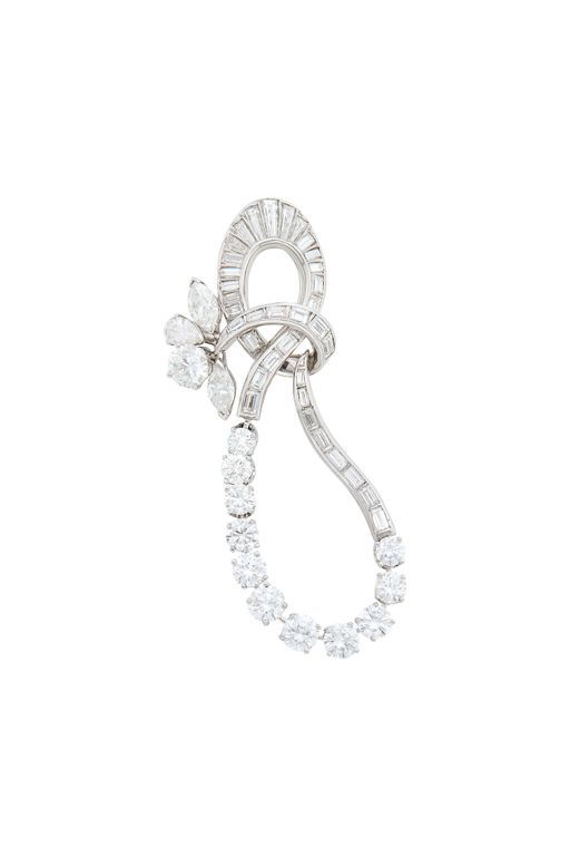 Platinum Diamond Brooch