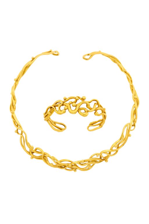 20k Gold Necklace and Bracelet
