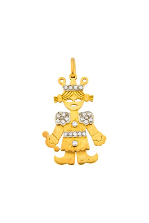 18k Gold Diamond Pendant