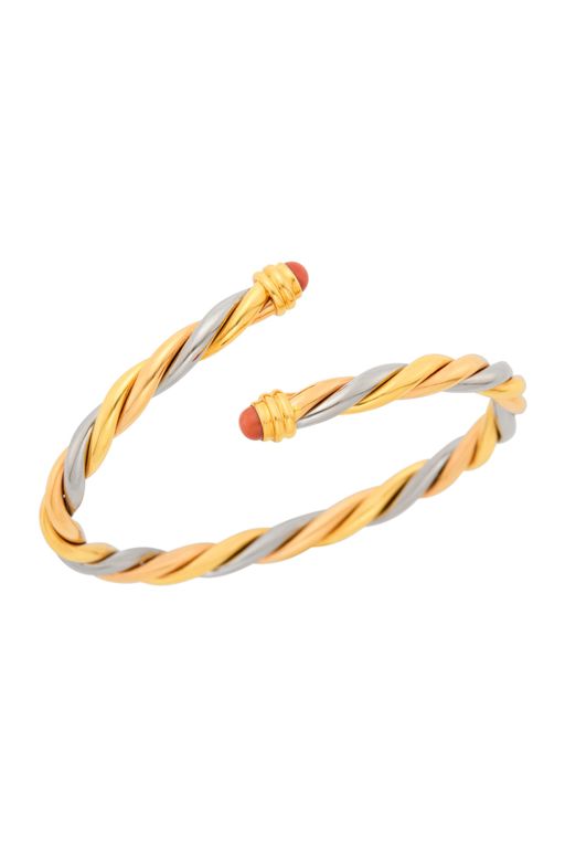 18k Gold Coral Bracelet