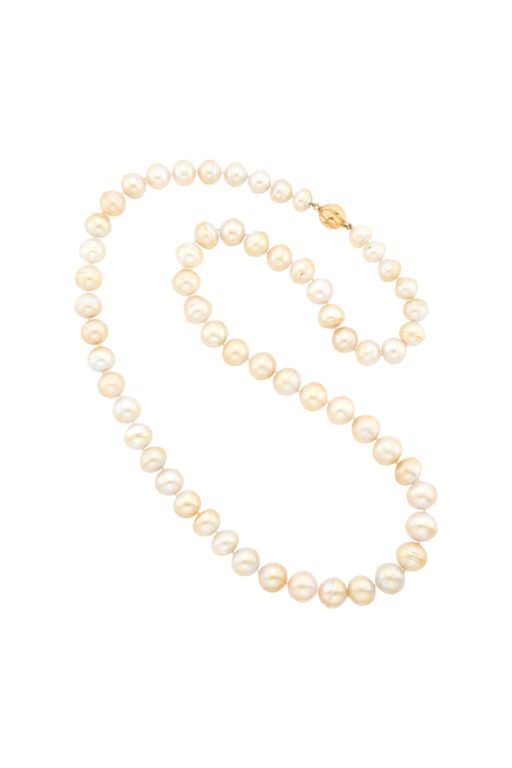 18k Gold Pearl Necklace