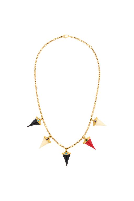 18k Gold Multi-Gem Necklace