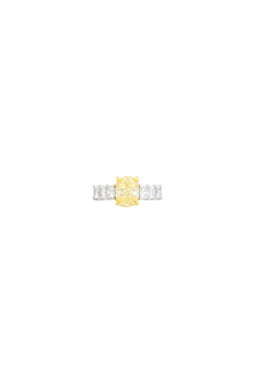 Platinum and Gold Diamond Ring