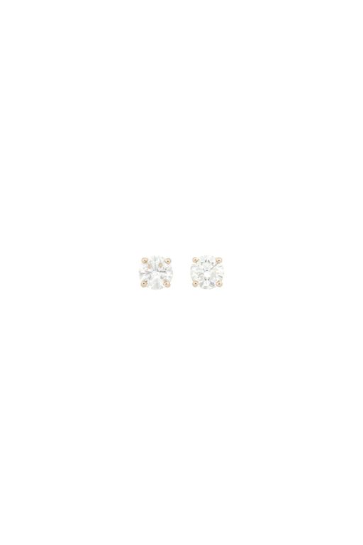 Pair of Gold Diamond Earrings