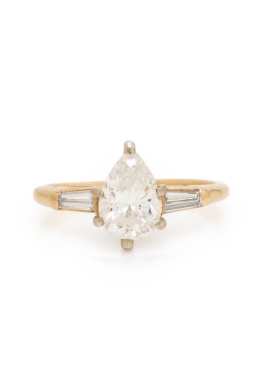 14k Yellow Gold Diamond Ring