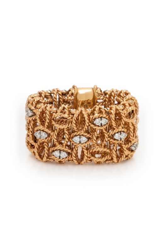 18k Rose Gold Diamond Flexible Ring