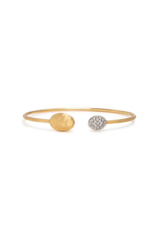 18k Yellow Gold Diamond Cuff Bracelet